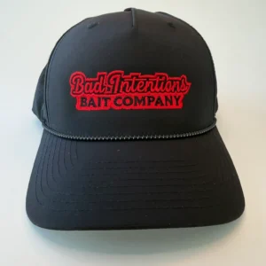 Black cap with red Bad Intentions logo